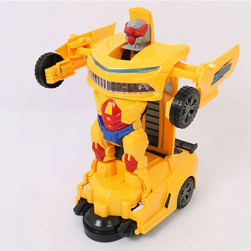 اسباب بازی ماشین تبدیل شونده کامارو ربات زرد