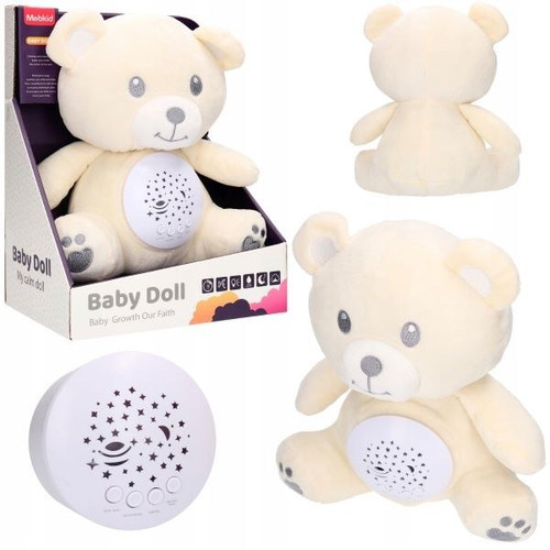 خرس نرم زیبا چراغ خواب موزیکال چراغدار