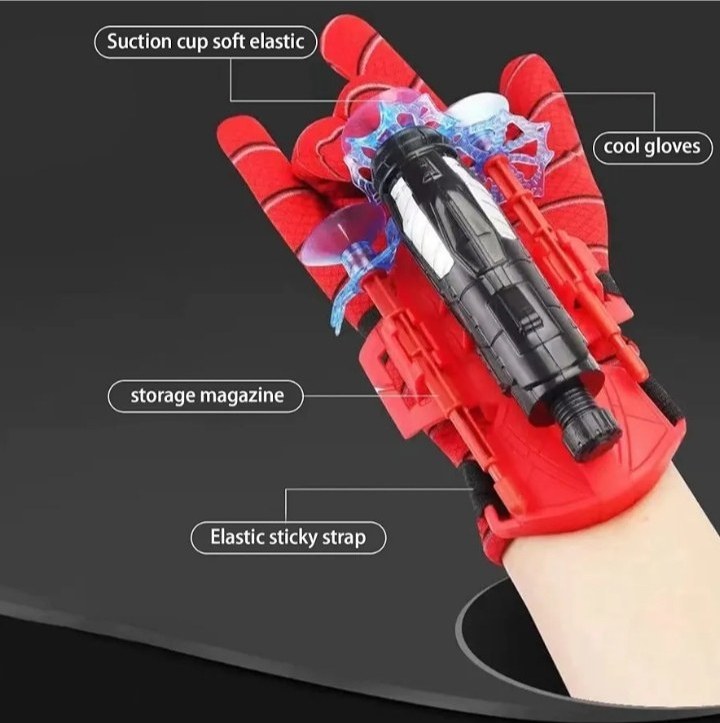 دستکش تیر پرتاب کن چسبونکی اسپایدرمن Spider hero