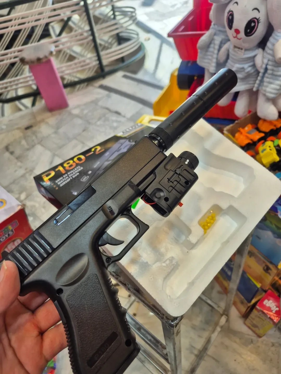 کلت ساچمه ای P180 فلزی با صدا خفه کن