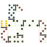 بازی فکری دومینو سرامیکی ۲۸ تکه جعبه فلزی