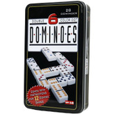 بازی فکری دومینو سرامیکی ۲۸ تکه جعبه فلزی