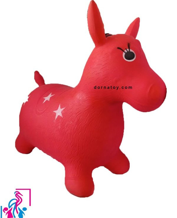 حیوان پرشی بادی موزیکال مدل گاو و اسب