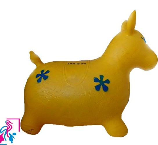 حیوان پرشی بادی موزیکال مدل گاو و اسب