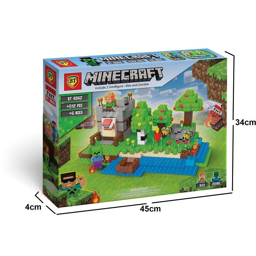 لگو ماینکرفت ۵۱۲ قطعه بزرگ کد BT4042