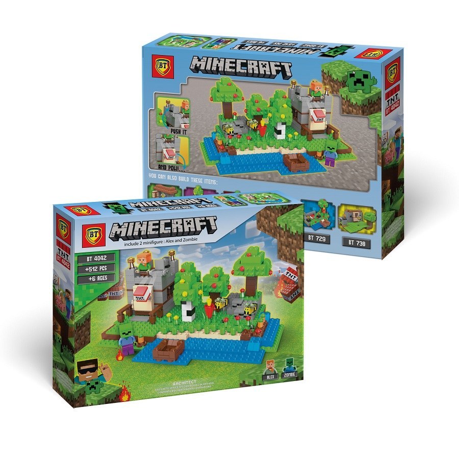لگو ماینکرفت ۵۱۲ قطعه بزرگ کد BT4042