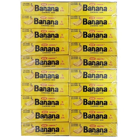 آدامس موزی اوریون ۲۰ عددی وزن ۲۵۰ گرم