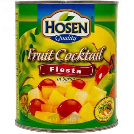 کمپوت مخلوط میوه حسین وزن ۸۳۶ گرم