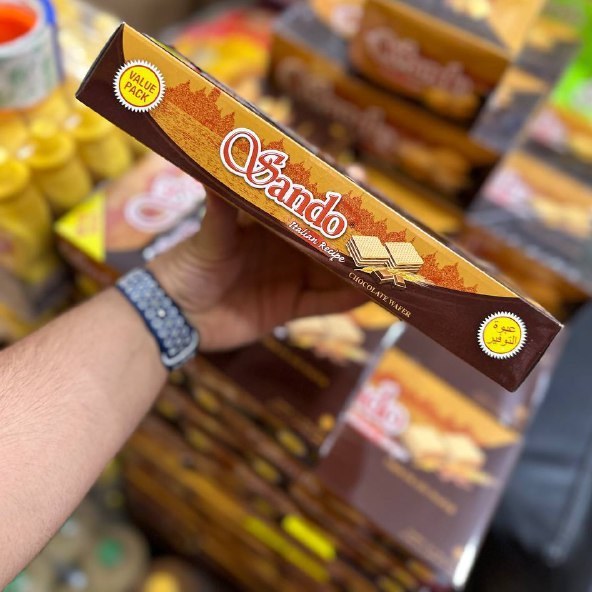 ویفر شکلاتی ساندو بسته ۱۲ عددی