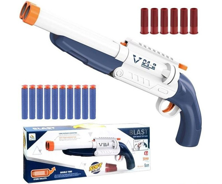 تفنگ پوکه پران تیر اسفنجی دولول خارجی مدل 9950