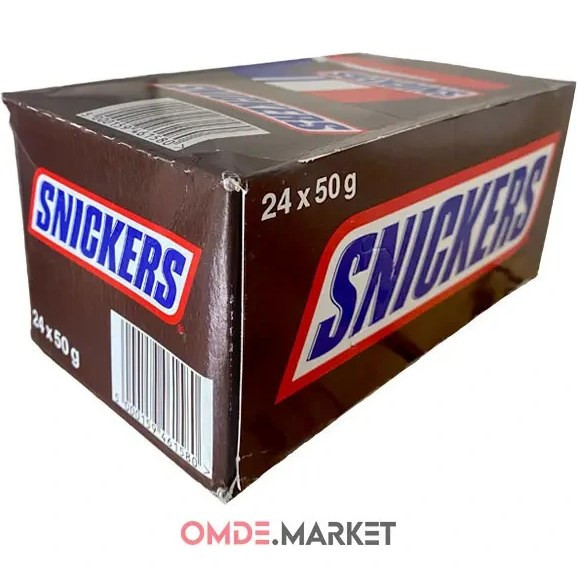 شکلات اسنیکرز ۱۲ بسته ۲۴ عددی وزن ۵۰ گرم