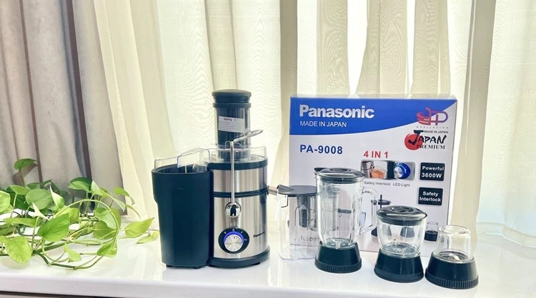 آبمیوه گیری پاناسونیک ۴ کاره بدنه استیل ۳۶۰۰ وات