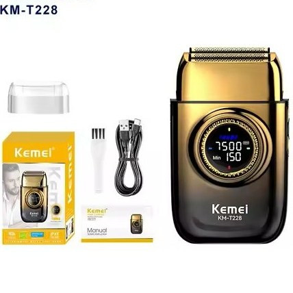 ماشین اصلاح کیمی مدل KM-T228 با تکنولوژی برش مستقیم و ضد آب