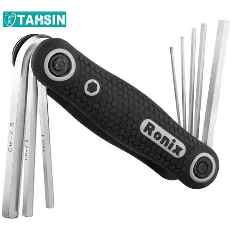 آچار آلن رونیکس مدل RH-2020 مجموعه ۸ عددی تاشو