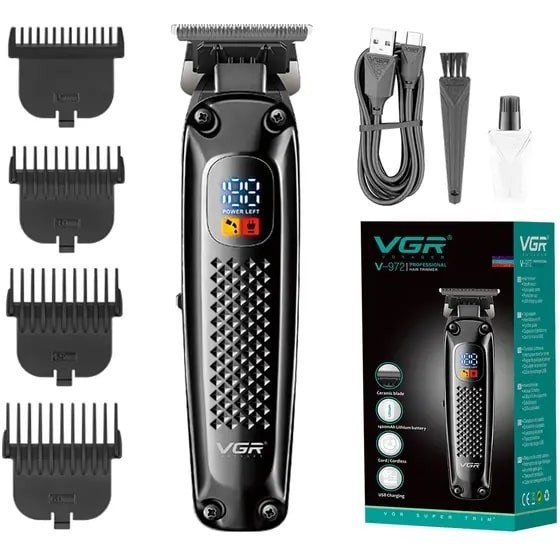 ماشین اصلاح وی جی آر مدل V-972 با تیغه استیل ضد زنگ و برش مستقیم