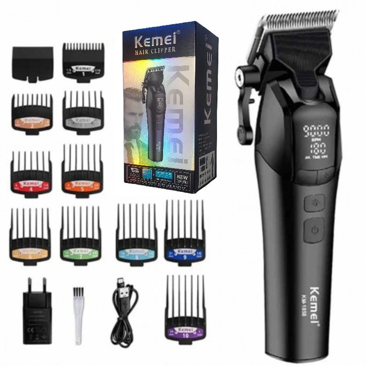 ماشین اصلاح کیمی مدل KM1858 با تیغه استیل ضد زنگ و برش مستقیم