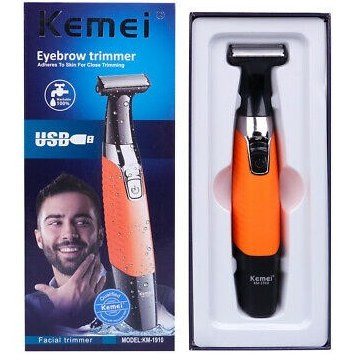 ماشین اصلاح کیمی مدل KM-1910 ضد آب با تیغه استیل و برش مستقیم