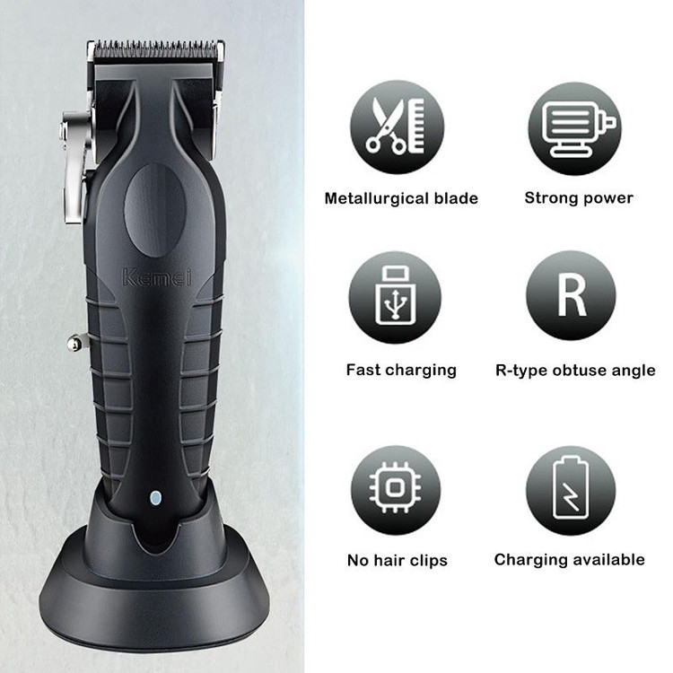 ست ماشین اصلاح کیمی مدل KM-2296 و KM-2299 با تیغه استیل ضد زنگ و برش مستقیم