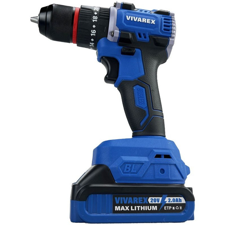 دریل شارژی ویوارکس چکشی موتور براشلس VR2010-BLX