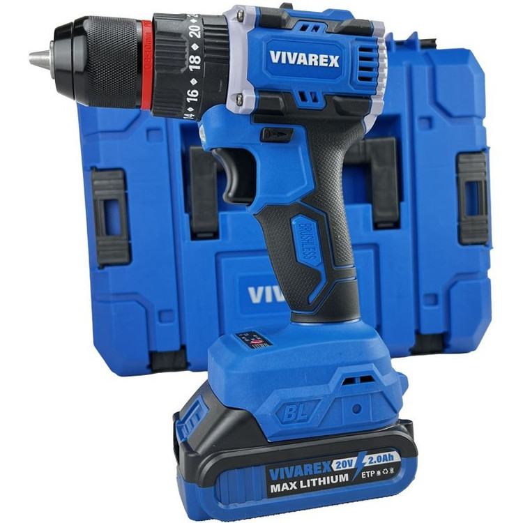 دریل شارژی ویوارکس چکشی موتور براشلس VR2010-BLX