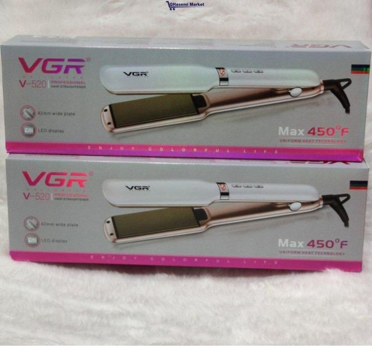 اتو مو وی جی آر مدل VGR-520 با صفحات سرامیکی و دما ۲۳۰ درجه