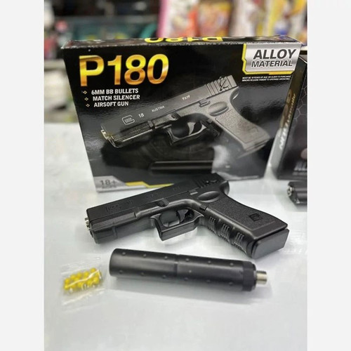 تفنگ اسباب بازی کلت P180 صدا خفه کن دار