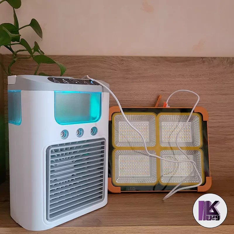 کولر رومیزی شارژی مدل K918 با مه پاش