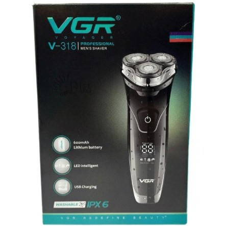 ماشین اصلاح وی جی آر مدل V-318 با تکنولوژی برش چرخشی و ضد آب