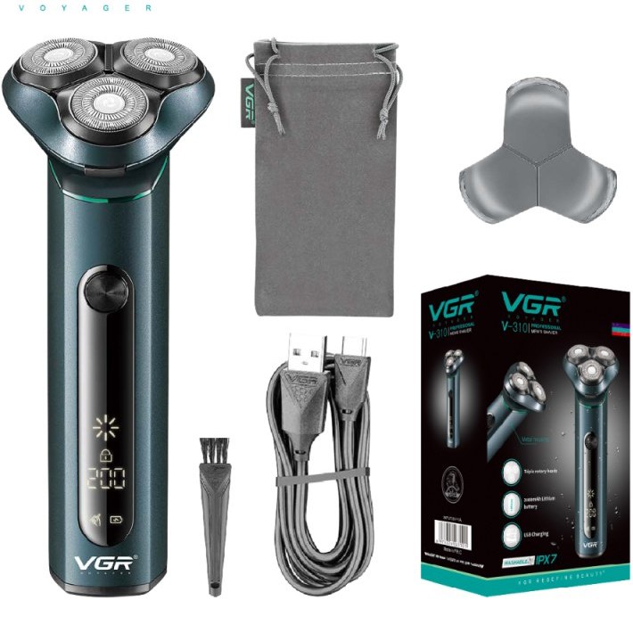 ماشین اصلاح وی جی آر مدل V310 با برش چرخشی و ضد آب