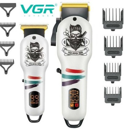 ست ماشین اصلاح وی جی آر مدل V971-V699 با تیغه استیل