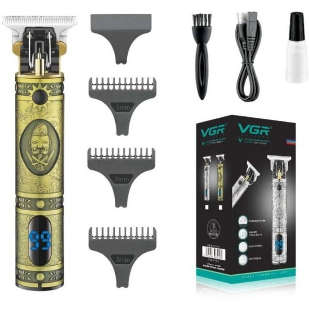 ماشین اصلاح وی جی آر مدل V-228 با تیغه استیل ضد زنگ و برش مستقیم